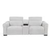 McPherson Power Reclining Fabric Loveseat with Console (9455CLD-2CNPWH*) image 1