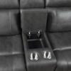 Kellen Power Reclining Fabric Loveseat with Console (9515DGY-2PW) image 5