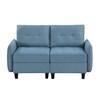 Garren Stationary Fabric Loveseat (9557BUE-2*) image 1