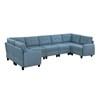 Garren Fabric 7 pc Sectional (9557BUE*7SC) image 1