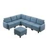 Garren Fabric 7 pc Sectional (9557BUE*7SCOT) image 1