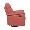 Swivel Glider Leather Match Recliner (9620RED-1) image 3