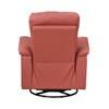 Swivel Glider Leather Match Recliner (9620RED-1) image 5