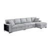 Pompano Fabric Sleeper Sectional (9630GY*32LRC) image 1