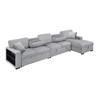 Pompano Fabric Sleeper Sectional (9630GY*32LRC) image 3