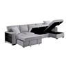 Pompano Fabric Sleeper Sectional (9630GY*32LRC) image 5