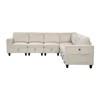 Walterboro Fabric 7 pc Sectional (9650NBE*7SC) image 2