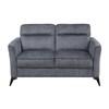 Tellot Stationary Fabric Loveseat (9733DGY-2) image 1