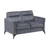 Tellot Stationary Fabric Loveseat (9733DGY-2) image 2