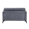 Tellot Stationary Fabric Loveseat (9733DGY-2) image 4