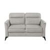 Tellot Stationary Fabric Loveseat (9733TAN-2) image 1
