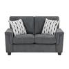 Chelsea Stationary Fabric Loveseat (9746DG-2) image 1