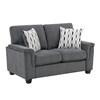 Chelsea Stationary Fabric Loveseat (9746DG-2) image 2