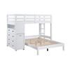 Sloane B2024WHLTF-1* Twin/Full Loft Bunk Bed with Chest and Hidden Desk image 2