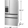 36-inch, 26.3 cu. ft. French 4-Door Refrigerator with External Water and Ice System (FRMS2733AV) image 9