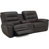 Causeuse inclinable motorisée Keiran en cuir et aspect cuir avec console (41500-L8-SOLANA-MOUNTAIN-MATCH) image 2