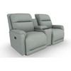 Derek Power Reclining Fabric Loveseat with Console (L650RY4 18512B) image 1