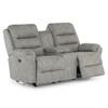 Oren Power Reclining Fabric Loveseat with Console (L675RQ4 25173) image 2