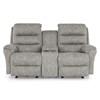 Oren Power Reclining Fabric Loveseat with Console (L675RQ4 25173) image 3