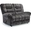 Seger Power Reclining Fabric Loveseat (Seger L720RP4 Power Space Saver Loveseat) image 1