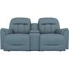 Suitably Reclining Leather Match Loveseat with Console (L830CC7 41362AL) image 2