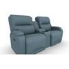 Maverly Reclining Leather Match Loveseat with Console (L910CC7 41362AL) image 1