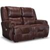 Genet Reclining Leather Match Loveseat (Genet L960CA4 Motion Loveseat) image 1