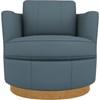 Tina Swivel Leather Match Chair (2998HBL 41362AL) image 2