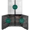 22.9 Cu. Ft. Smart Counter-Depth Quad-Door Refrigerator with Dual-Dispense AutoFill Pitcher (CHE23DM5WS5) image 4