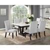 Varley Dining Table with Marble Top and Trestle Base (1320T-4272) image 6
