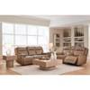 Glencroft Power Reclining Leather Match Loveseat with Console (PCU1240018) image 10