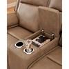 Glencroft Power Reclining Leather Match Loveseat with Console (PCU1240018) image 6