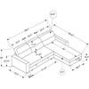 Fabric Sleeper Sectional (8644N18) image 2