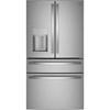36-inch, 22.4 cu. ft. Counter-Depth French 4-Door Refrigerator with Wi-Fi (PXD22BYPFS) image 1