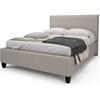 Jane Queen Upholstered Platform Bed (Jane HJA60+BKPLWQ Queen Upholstered Platform Bed) image 1