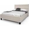 Liverpool Twin Upholstered Platform Bed (Liverpool HLI39+BKBSWT Twin Upholstered Box Spring Bed) image 1