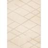 Sully Cream Beige Broken Lattice Design Rug, 5'3
