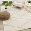 Sully Cream Beige Broken Lattice Design Rug, 7'10'' x 10'6'' image 2