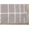 Sully Grey White Broken Lines Design Rug, 5'3