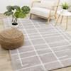 Sully Grey White Broken Lines Design Rug, 7'10'' x 10'6'' image 2