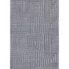 Luxe Blue Maze Design Rug, 5'3