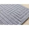 Luxe Blue Maze Design Rug, 5'3