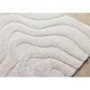 Luxe White Curvy Lines Rug, 7'10
