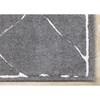 Talia Grey White Broken Lattice Rug, 5'3