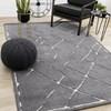 Talia Grey White Broken Lattice Rug, 7'10'' x 10'6'' image 2