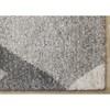 Marquis Grey White Beige Abstract Geometric Rug, 5'3