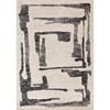 Marquis White Black Distressed Marker Lines Design, 7'10