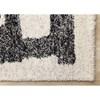 Marquis White Black Distressed Marker Lines Design, 7'10