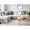 Ellington Beige Subtle Diamond Pattern Rug, 5'3