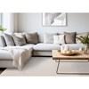 Ellington Cream Herringbone Columns Rug, 5'3